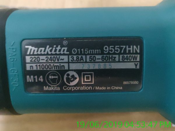 4.5" Makita Angle Grinder Model 9557HN - Image 2